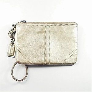 Coach Soho Gold Metallic Leather Wristlet